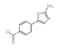 Oxazole,2-methyl-5-(4-nitrophenyl)- Structure