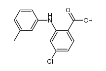 4-chloro-2-m-toluidino-benzoic acid结构式