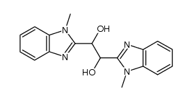 1,2-bis(1-methyl-1H-benzimidazole-2yl)ethane-1,2-diol Structure