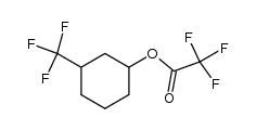3-trifluoromethyltrifluoroacetoxycyclohexane结构式