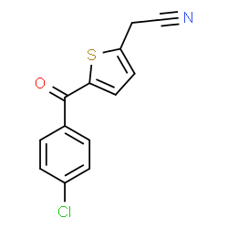 2-[5-(4-CHLOROBENZOYL)-2-THIENYL]ACETONITRILE结构式