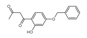 1-(4-benzyloxy-2-hydroxyphenyl)-1,3-butanedione Structure