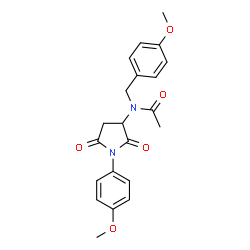 N-(4-Methoxybenzyl)-N-[1-(4-methoxyphenyl)-2,5-dioxo-3-pyrrolidinyl]acetamide picture