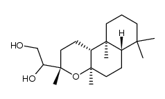 (13S,14RS)-8,13-epoxylabdane-14,15-diol Structure