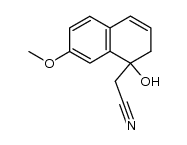 1-hydroxy-7-methoxy-3,4-dihydro-1-naphthylacetonitrile结构式