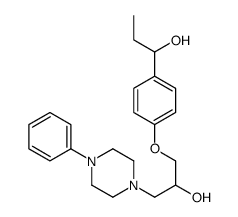 1-[4-[2-Hydroxy-3-(4-phenyl-1-piperazinyl)propoxy]phenyl]-1-propanol structure