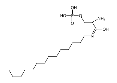 [(2S)-2-amino-3-oxo-3-(tetradecylamino)propyl] dihydrogen phosphate结构式