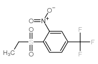 1-(ethylsulfonyl)-2-nitro-4-(trifluoromethyl)benzene结构式