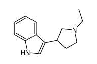 3-(1-Ethyl-3-pyrrolidinyl)-1H-indole结构式