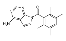 9H-Purin-6-amine, 9-(2,3,5,6-tetramethylbenzoyl)- Structure
