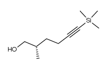 (S)-2-methyl-6-(trimethylsilyl)hex-5-yn-1-ol结构式