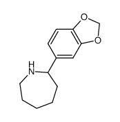 2-(1,3-苯并二氧代-5-基)-氮杂烷结构式