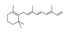 1,3,3-trimethyl-2-[(2E,4E,6E)-3,7-dimethyl-2,4,6,8-nonatetraenyl]cyclohexene结构式