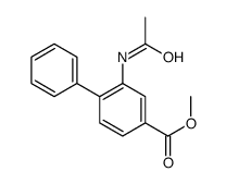 4-Biphenylcarboxylic acid, 2-acetamido-, methyl ester Structure