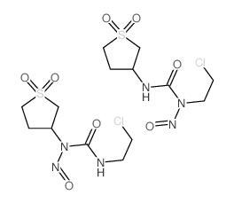 1-(2-chloroethyl)-3-(1,1-dioxothiolan-3-yl)-1-nitroso-urea; 3-(2-chloroethyl)-1-(1,1-dioxothiolan-3-yl)-1-nitroso-urea结构式