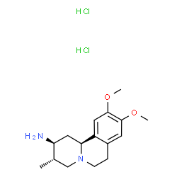 11bH-Benzo(a)quinolizine, 1,2,3,4,6,7-hexahydro-2-beta-amino-9,10-dime thoxy-alpha-methyl-, dihydrochloride Structure