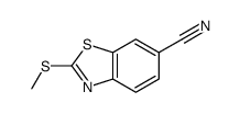 2-(Methylsulfanyl)-1,3-benzothiazole-6-carbonitrile Structure