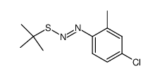 tert-butyl (4-chloro-2-methylphenyl)azo sulfide结构式