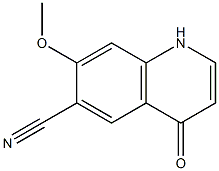 7-Methoxy-4-oxo-1,4-dihydroquinoline-6-carbonitrile structure