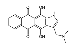 3-((dimethylamino)methyl)-4,11-dihydroxy-1H-naphtho[2,3-f]indole-5,10-dione结构式