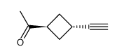 1-(3-Ethynyl-cyclobutyl)-ethanone结构式