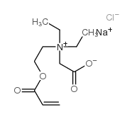 [2-(acryloyloxy)ethyl](carboxymethyl)diethylammonium chloride, sodium salt结构式