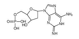 [(2R,3S,5R)-5-(2,6-diaminopurin-9-yl)-3-hydroxyoxolan-2-yl]methyl dihydrogen phosphate Structure