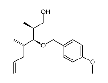 (2S,3S,4S)-3-((4-methoxybenzyl)oxy)-2,4-dimethylhept-6-en-1-ol结构式