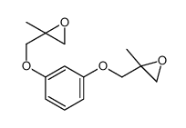 2-methyl-2-[[3-[(2-methyloxiran-2-yl)methoxy]phenoxy]methyl]oxirane结构式