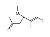 (3R,4R)-6-iodo-4-methoxy-3,5-dimethylhex-5-en-2-one结构式