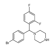 1-[(4-bromophenyl)-(2,4-difluorophenyl)methyl]piperazine Structure
