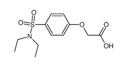 (4-diethylsulfamoyl-phenoxy)-acetic acid结构式