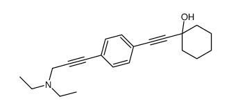 1-[[p-[3-(Diethylamino)-1-propynyl]phenyl]ethynyl]-1-cyclohexanol结构式