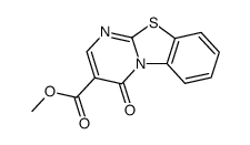 3-methoxycarbonyl-4H-pyrimido[2,1-b]benzothiazol-4-one Structure