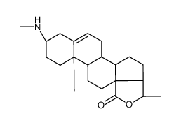(20S)-20-Hydroxy-3β-(methylamino)pregn-5-en-18-oic acid γ-lactone Structure