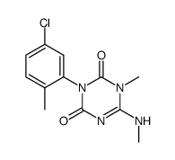 3-(5-chloro-2-methyl-phenyl)-1-methyl-6-methylamino-1H-[1,3,5]triazine-2,4-dione Structure