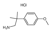 2-methyl-2-(4-methoxyphenyl)-1-propanamine hydrochloride结构式
