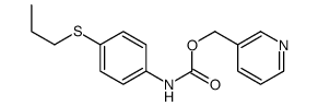 pyridin-3-ylmethyl N-(4-propylsulfanylphenyl)carbamate结构式