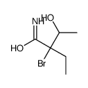 2-bromo-2-ethyl-3-hydroxybutanamide结构式