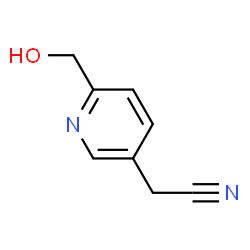 3-Pyridineacetonitrile, 6-(hydroxymethyl)- (9CI)结构式