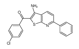 (3-amino-6-phenylthieno[2,3-b]pyridin-2-yl)-(4-chlorophenyl)methanone Structure
