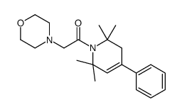 1,2,3,6-Tetrahydro-1-(morpholinoacetyl)-4-phenyl-2,2,6,6-tetramethylpyridine结构式