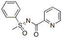 S-Methyl-S-phenyl-N-(2-pyridinylcarbonyl)sulfoximide结构式