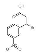 3-bromo-3-(3-nitrophenyl)propanoic acid结构式