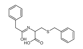 3-benzylsulfanyl-2-[(2-phenylacetyl)amino]propanoic acid Structure