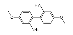 4,4'-Dimethoxybiphenyl-2,2'-diamine结构式