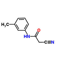 2-氰基-N-间甲苯乙酰胺结构式