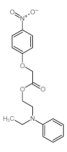 Acetic acid,2-(4-nitrophenoxy)-, 2-(ethylphenylamino)ethyl ester结构式