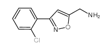 [3-(2-氯苯基)异噁唑-5-基]甲胺结构式
