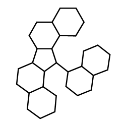 13-[Decahydro-1-naphthyl]eicosahydrodibenzo[a,i]fluorene structure